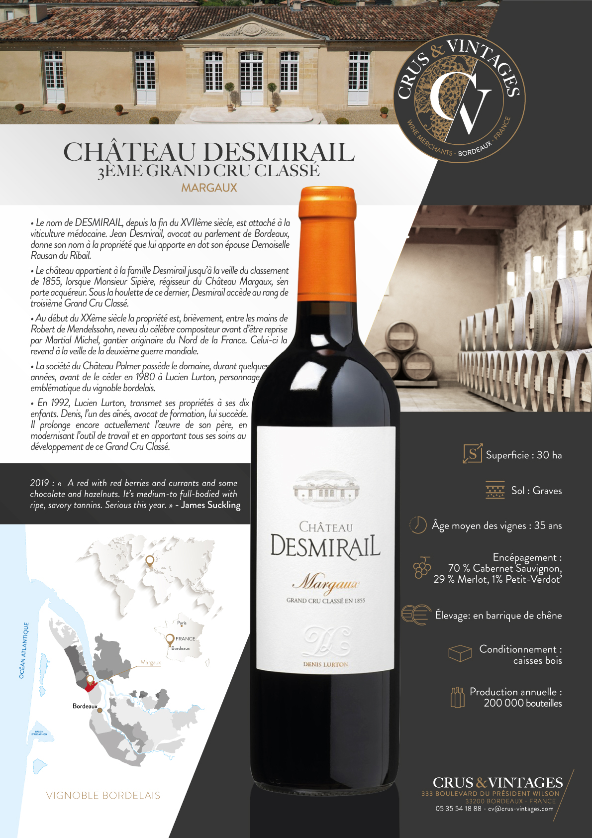 Château Desmirail - Crus & Vintages