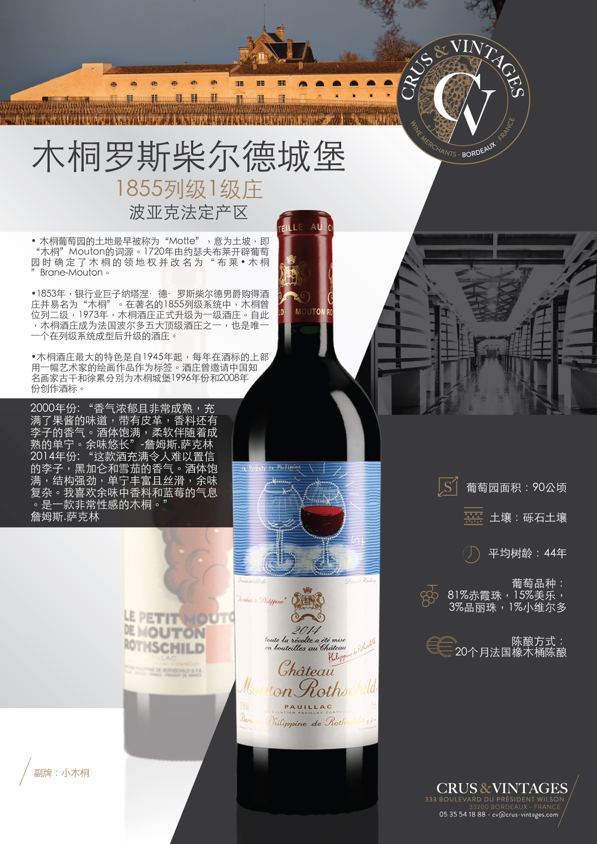 Château Mouton Rothschild - Crus & Vintages